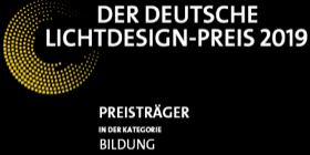 Preisträger in der Kategorie Bildung beim deutschen Lichtdesign-Preis 2019
